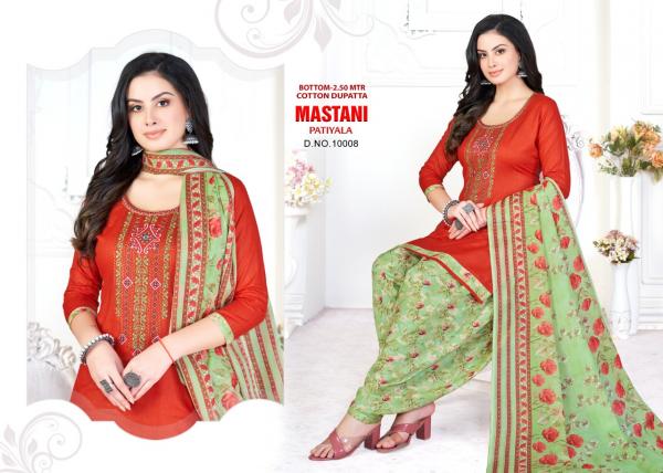 Mastani Patiyala 10 Regular Wear Cotton Dress Material